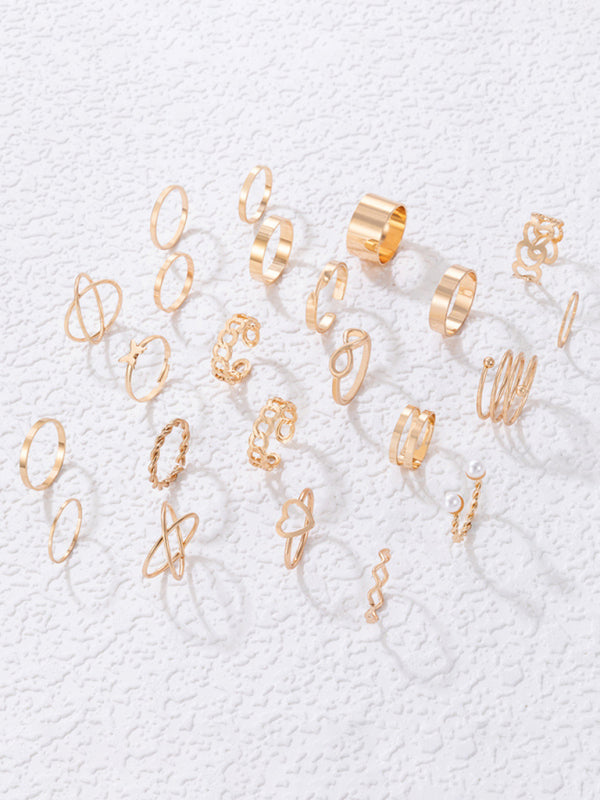 23 pc Butterfly Ring Set