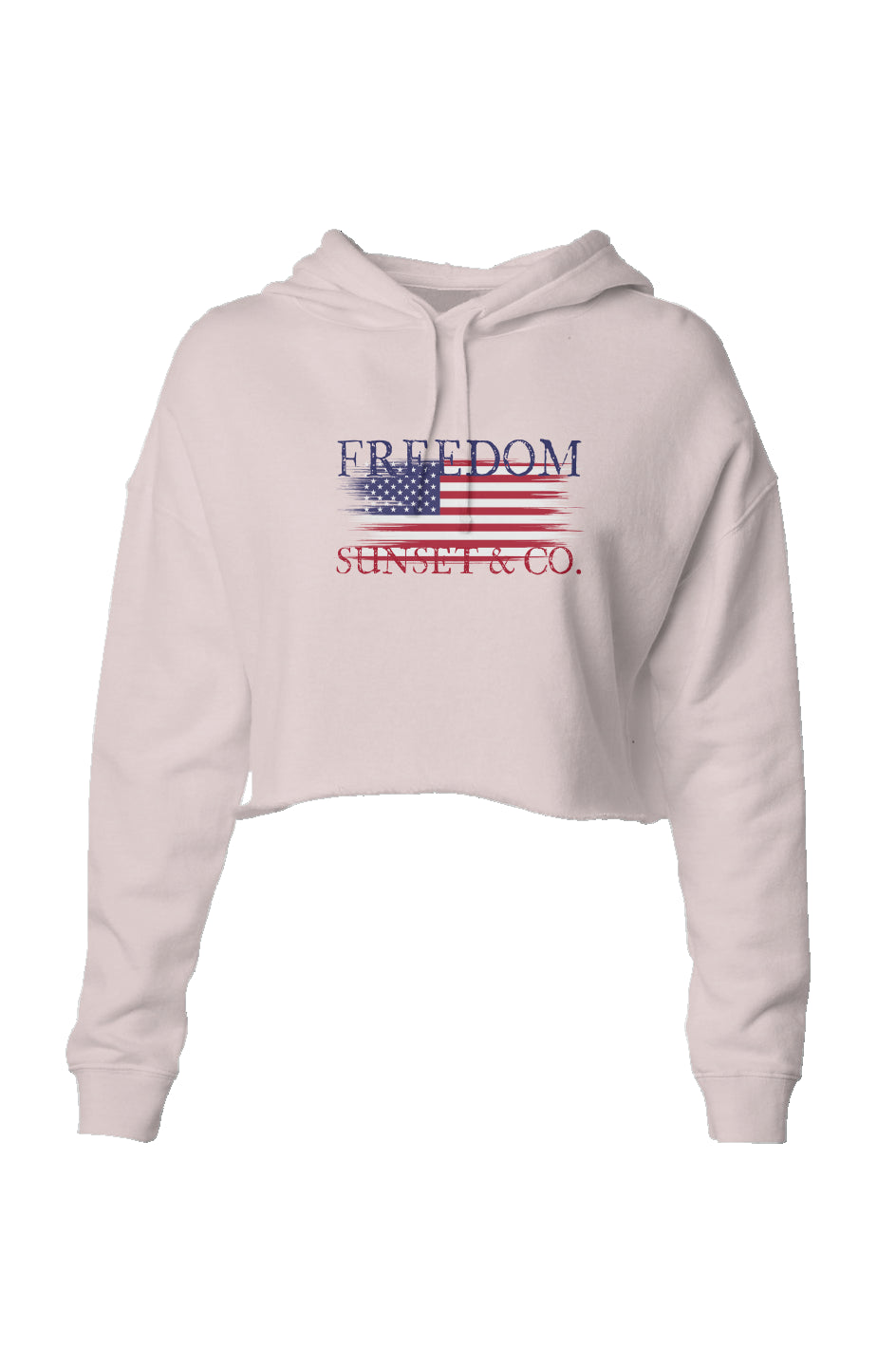 Lightweight Crop Hoodie - Freedom