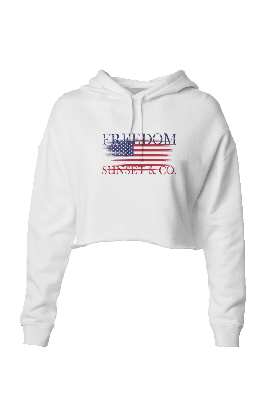 Lightweight Crop Hoodie - Freedom