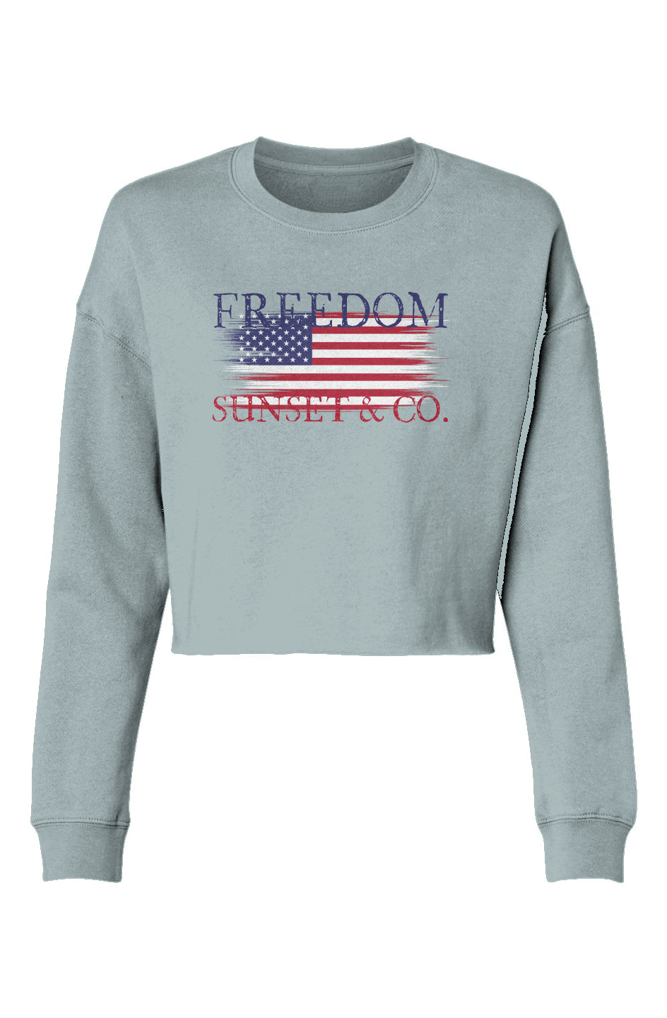 Lightweight Cropped Sweatshirt - Freedom