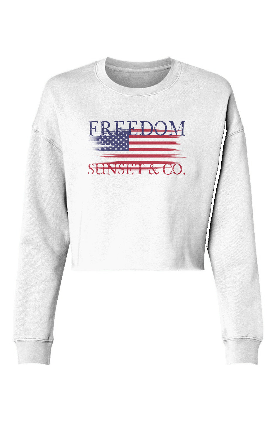 Lightweight Cropped Sweatshirt - Freedom