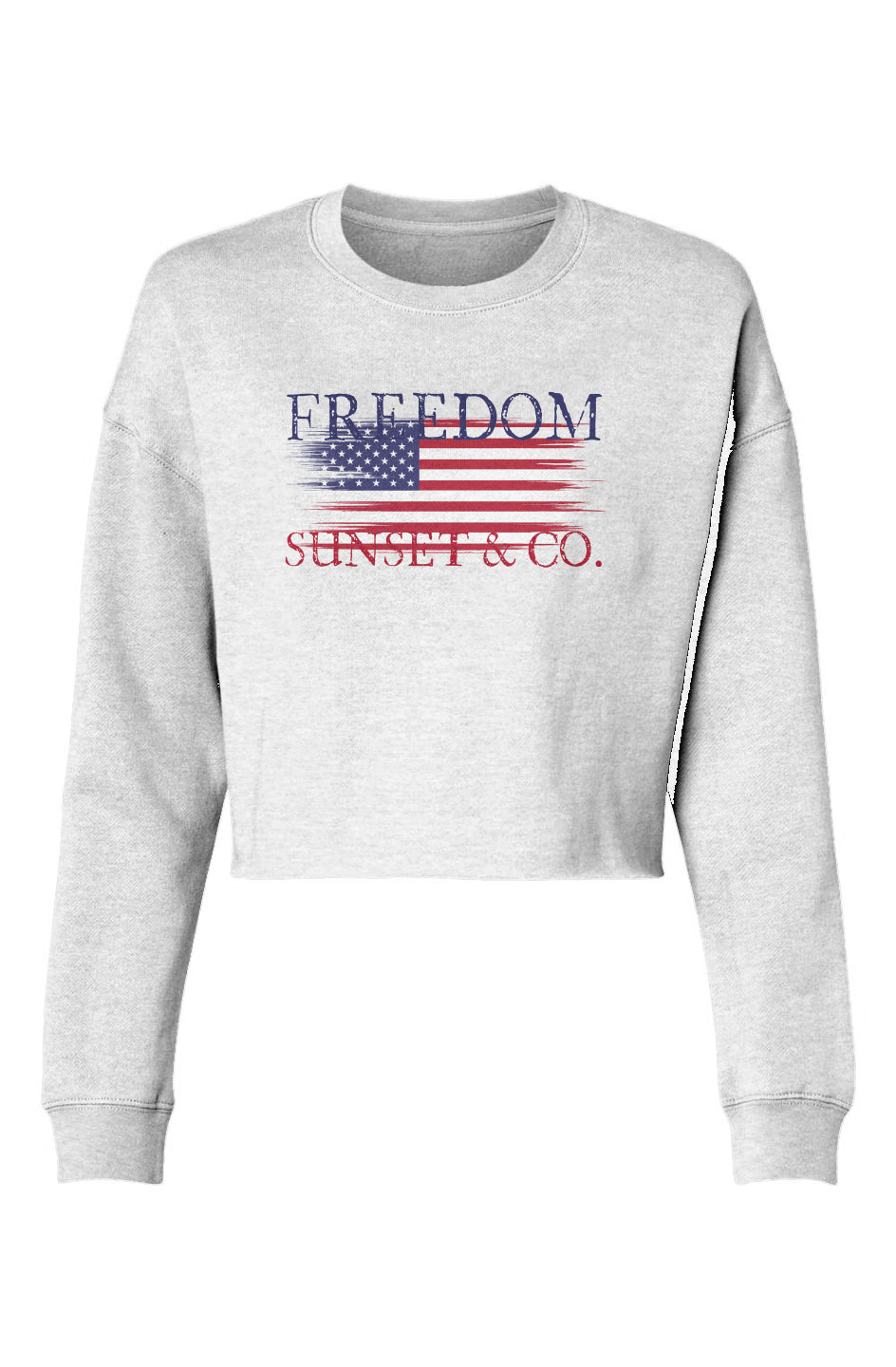 Lightweight Cropped Sweatshirt - Freedom