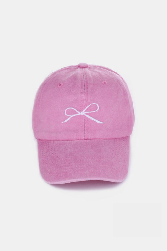 Bow Caps pink front