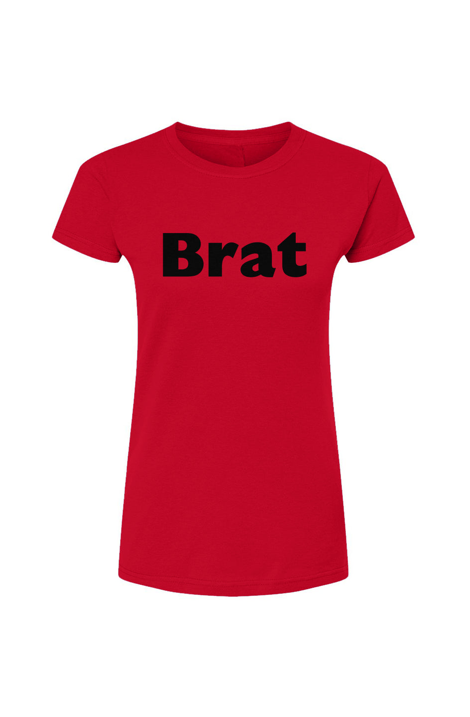  Jersey Crew Neck T-Shirt - Brat red