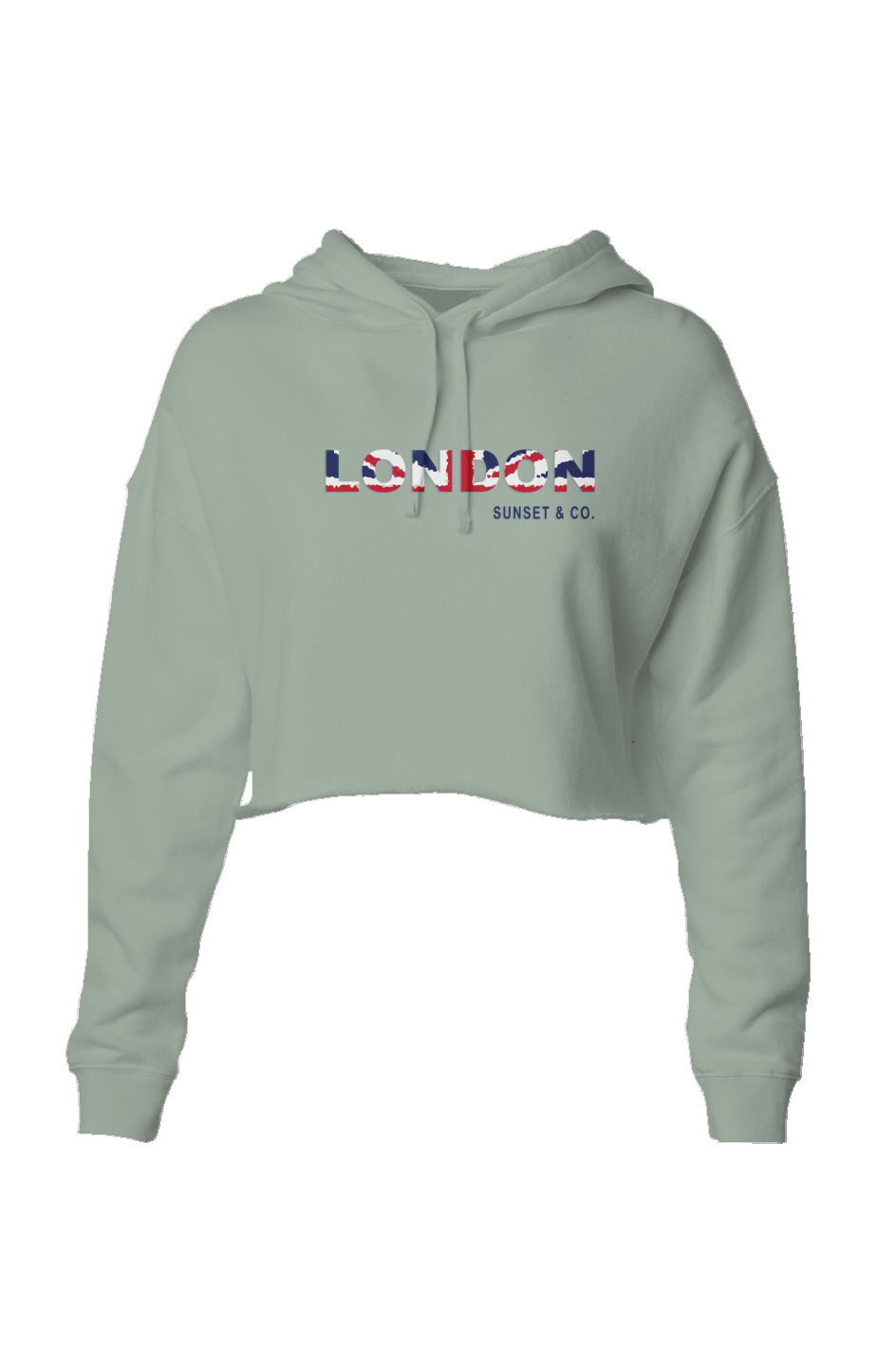 Lightweight Crop Hoodie - London