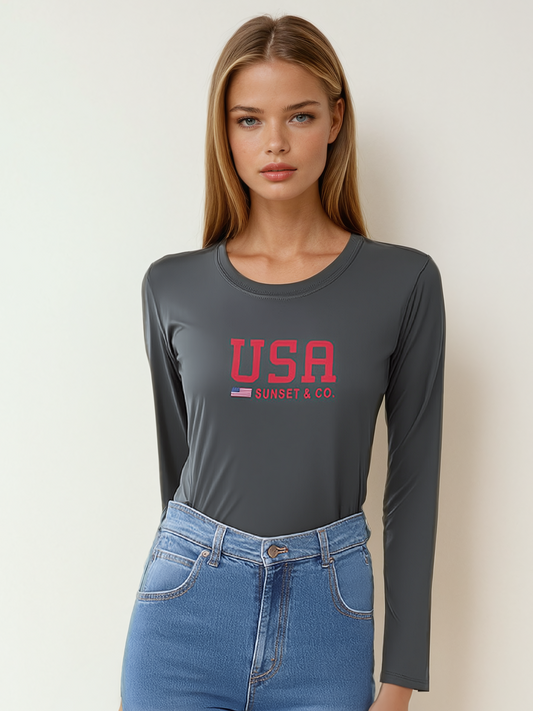 Jersey Long Sleeve Tee - USA