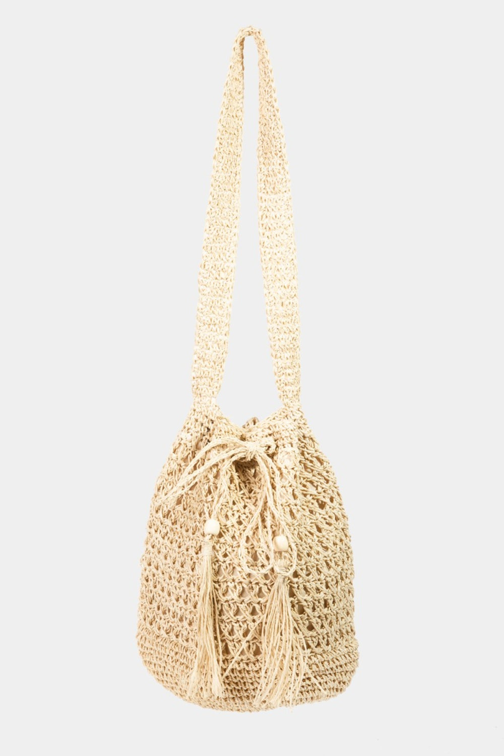 The Straw Drawstring Tote