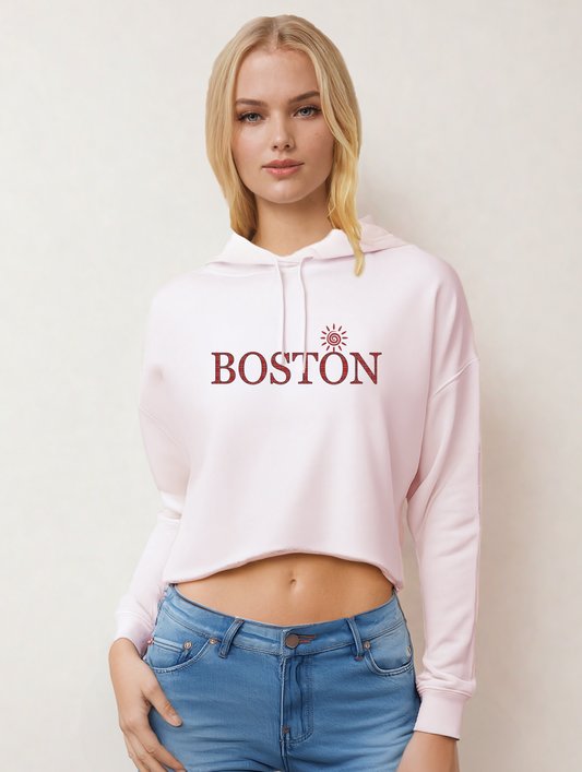 Lightweight Crop Hoodie - Boston