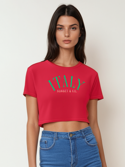 Mini Crop Tee - Italy