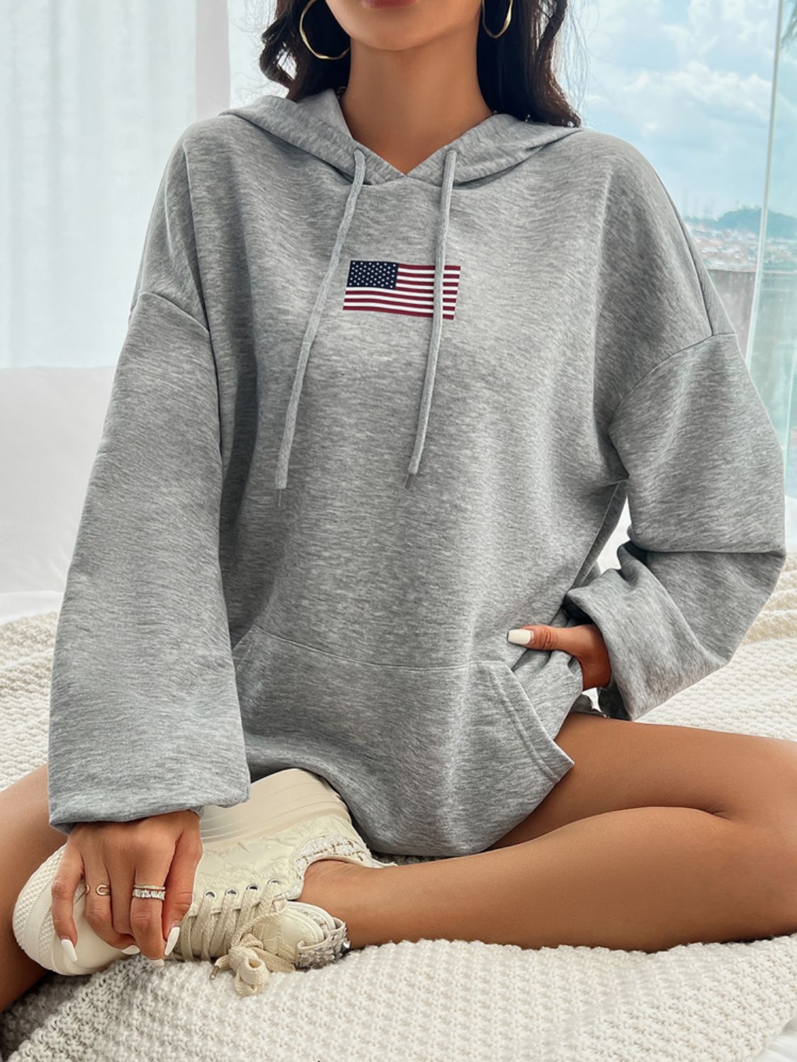 USA Flag Hoodie