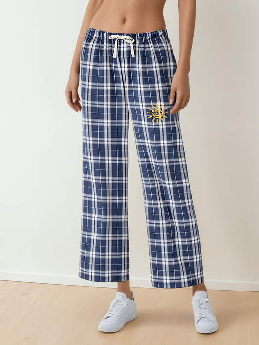 Flannel Plaid Pant - Sunset Logo