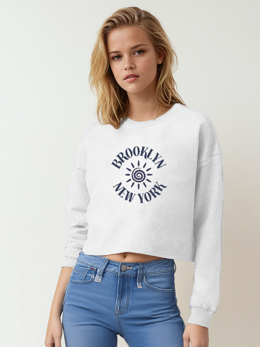 Lightweight Cropped Sweatshirt - Brooklyn