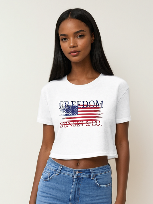 Mini Crop Tee - Freedom